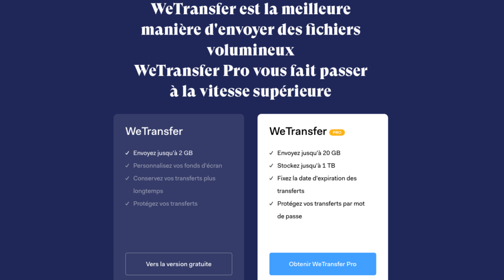 Envoie de fichiers lourds en ligne: les 5 meilleurs outils. Envoie de fichiers volumineux Wetransfer 1024x569 - Envoie de fichiers lourds en ligne: les 5 meilleurs outils.
