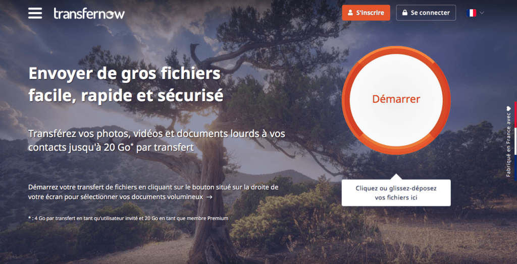 Envoie de fichiers lourds en ligne: les 5 meilleurs outils. Envoie de fichiers volumineux transfer now 1024x524 - Envoie de fichiers lourds en ligne: les 5 meilleurs outils.
