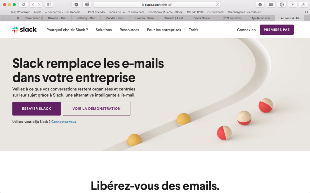 Travail à distance: les meilleurs outils qu’on vous cache. travail à distance Slack 1024x640 - Travail à distance: les meilleurs outils qu’on vous cache.